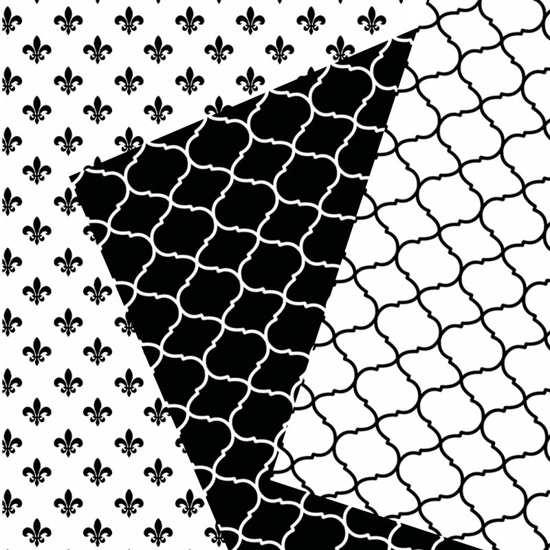 Black and White Digital Scrapbooking Paper Printable | Etsy