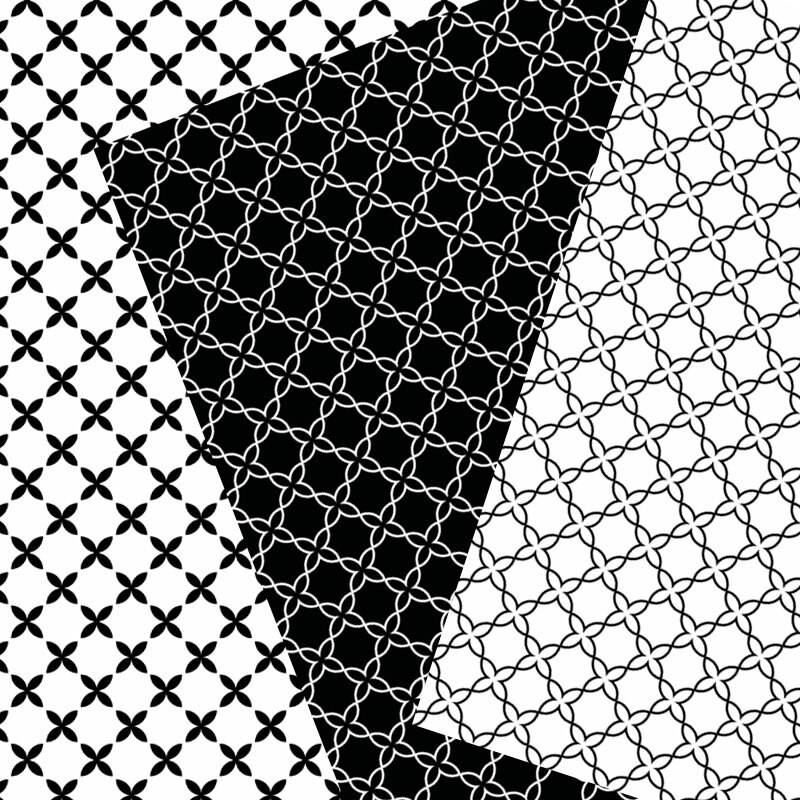 Black and White Digital Scrapbooking Paper - Printable, Scrapbook Paper ...