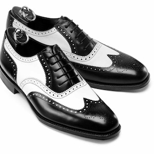 Mens Black and White Dress Shoes - Etsy Mens Black and White Dress Shoes - Etsy