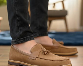 J.Mclaughlin Oskar Crocodile Leather Loafer, Brown Brown Solid Oskar Belgian Loafers | Men main image 4