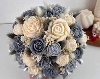 Bloemendoos met kaars | Uniek cadeau-idee | Handgemaakt cadeau