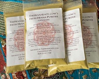 100 g fresh henna powder