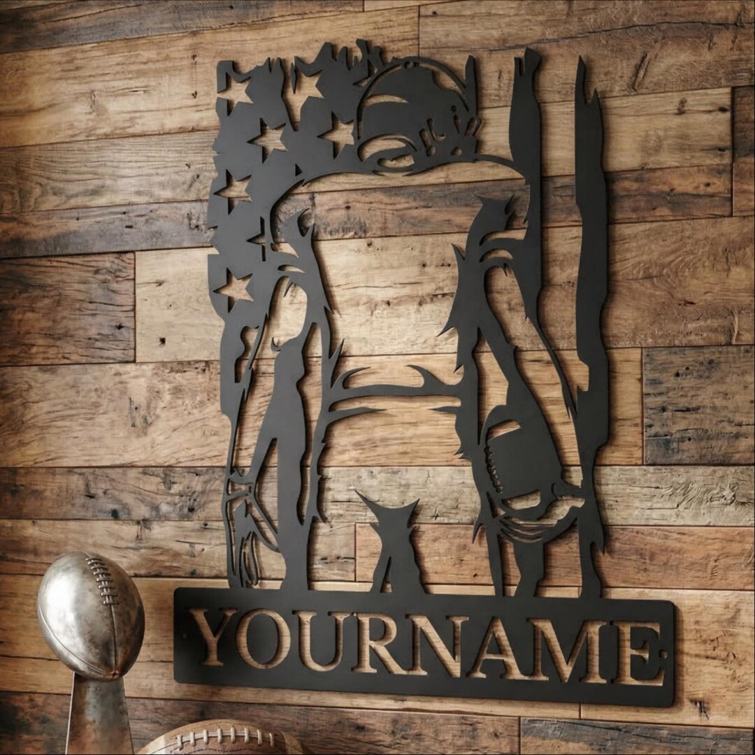 Personalized Sports Player Metal Wall Art, Custom Name Athlete ...