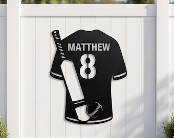 Letrero de béisbol personalizado, arte en metal con nombre personalizado, decoración para habitación de béisbol, letrero de pared deportivo, regalo único para atletas.