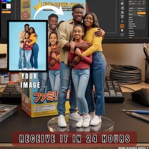 Personalized 3D Figurine Photo from Your Photo | Custom Digital Character Model | Printable Avatar | Unique Downloadable Gift