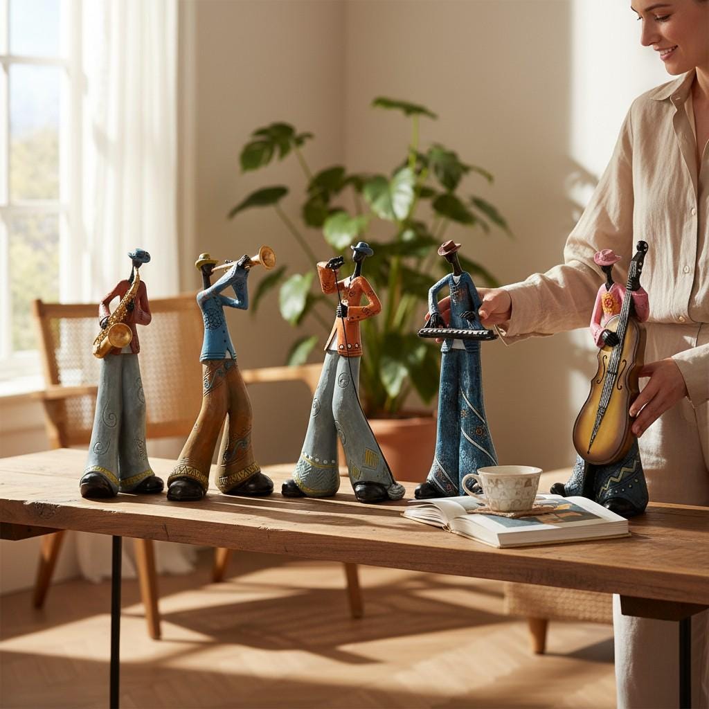 ジャズミュージシャン フィギュアセット 男性、女性 ジャズ