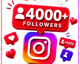 4000 Organic Instagram Growth Guide | 4K Organic IG Followers Strategy | Real Follower Growth System | No Bots Instagram | Digital Download