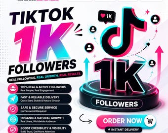 1,000 Organic Tiktok Followers Lifetime Guide | No Auto-Followers | Fast Delivery | Real Followers For Content Creator