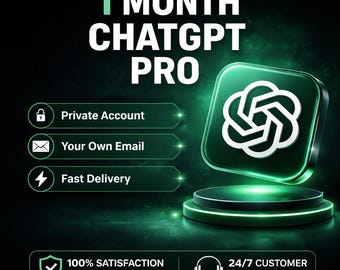 Chatgpt Pro 1 Month Level Access Account | Latest Account (Advanced Features) | 100% Warranty | Instant Digital Delivery