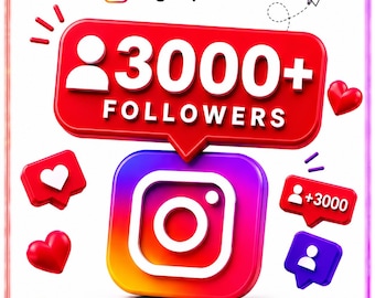 3000 Instagram Followers Pack Strategy | Instagram 3000 Followers Organic Growth Guide | IG Growth System | Social Media Digital Download