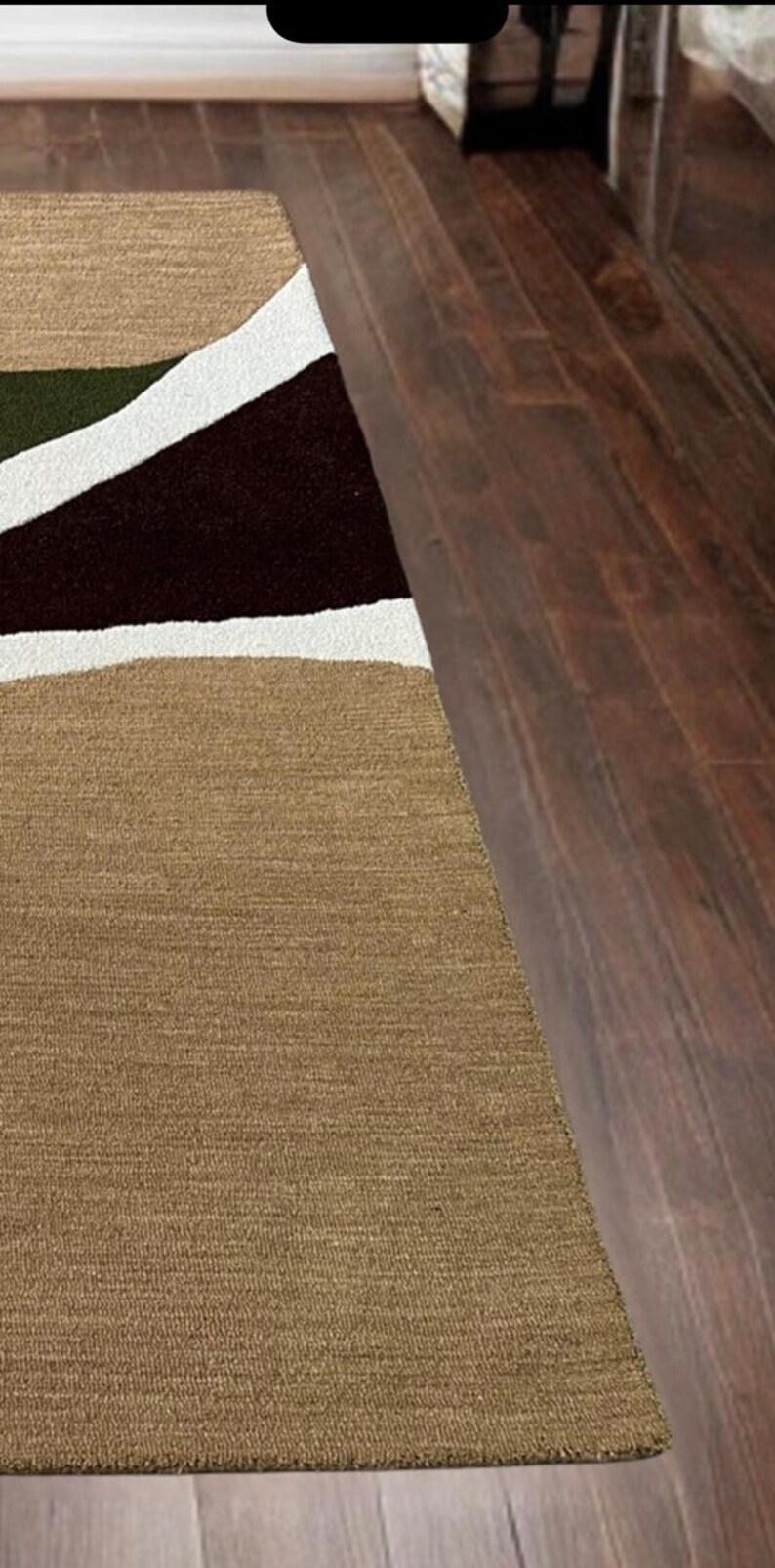 Carter Rugs Geometric Hand-tufted Wool Rug, Modern Abstract Geometric Carpet, Earth Tones - Etsy