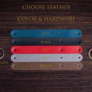 Kawasaki Leather Keychain Car Key Ring Gift for Drivers and Riders image 3