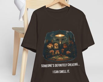 Hunde, die Poker spielen, jemand betrügt definitiv Tee | Lustiges Poker Shirt