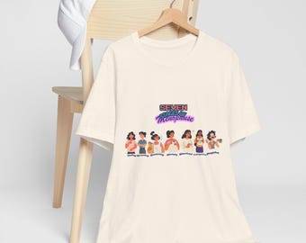 Sieben Phasen der Menopause TShirt - Lustiges Menopause Humor T-Shirt - Frauen Midlife Grafik Shirt