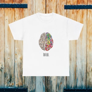 Split Brain T-Shirt | Creative Logic Graphic Tee