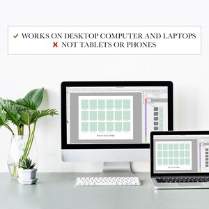 Computer Photo Collage Template School Photo Collage Template for 18 Pictures. Digital Class Composite ...