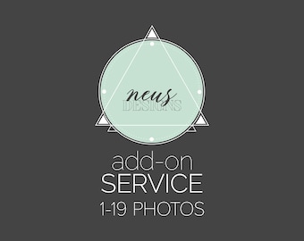 ADD ON - 1 to 19 photos. Custom template, photo collage template