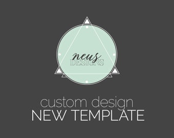 NEW TEMPLATE -  custom design, photo collage template. Photoshop, Photoshop Elements and Canva