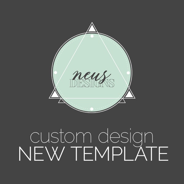 NEW TEMPLATE -  custom design, photo collage template. Photoshop, Photoshop Elements and Canva