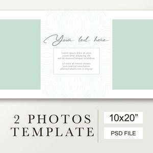 10x20 wedding photo template for 2 pictures -, photo collage template