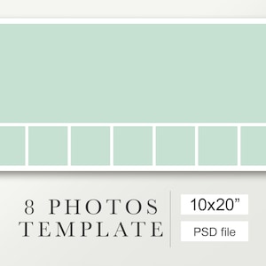 10x20 Family collage template for 6 photos -, photo collage template