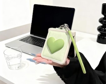 Luxury Wave Heart Purple Case with Ring Bracelet for Samsung Galaxy Z Flip 7 / 6 / 5