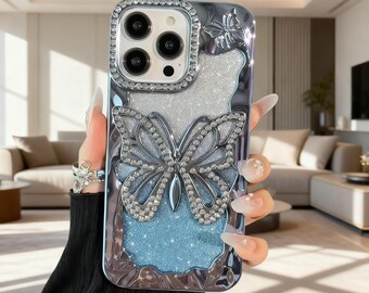 Butterfly Diamond Glitter iPhone Case Shockproof Bumper Protective Cover