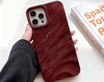 Wavy Pattern Candy Color iPhone Case | Soft Shockproof Cover