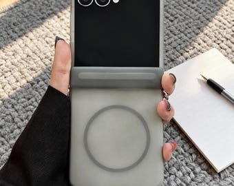 Matte Magnetic Case for Samsung Z Flip 7–5 | Slim Hinge Cover