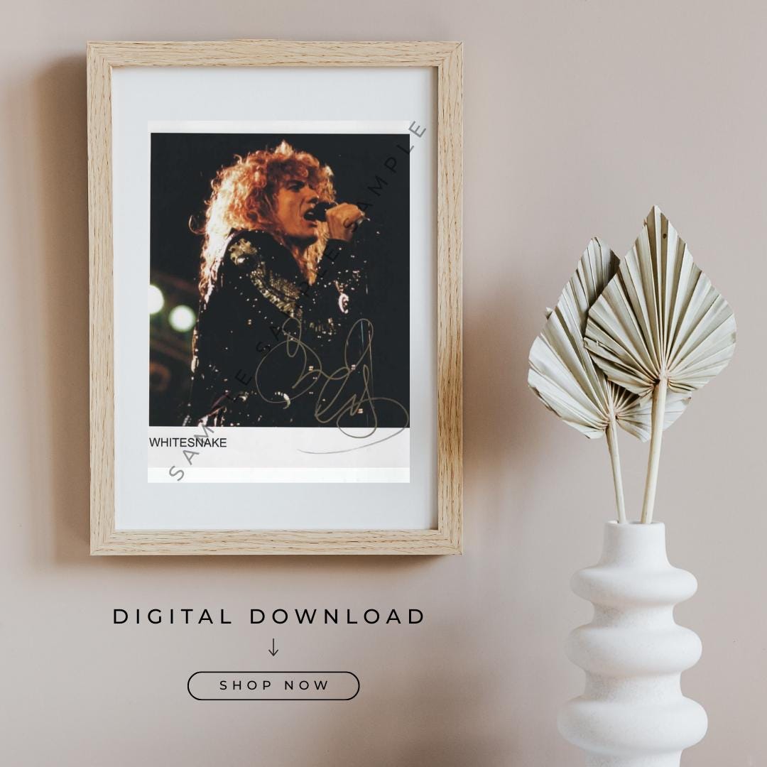 Signed Whitesnake Memorabilia - Etsy