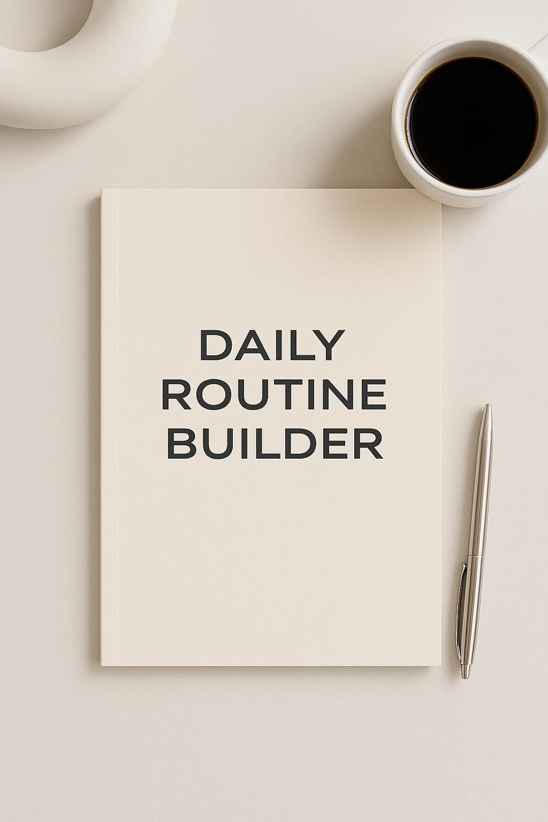 My Routine Builder Daily Routine Builder Printable | Minimalist Planner | Weekly & Monthly ...