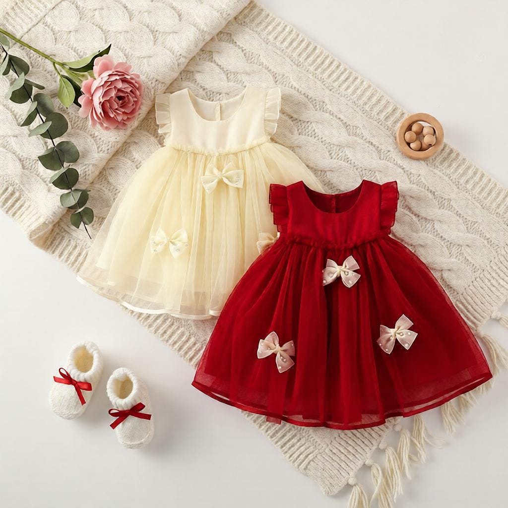 Newborn Red Velvet Dress - Etsy