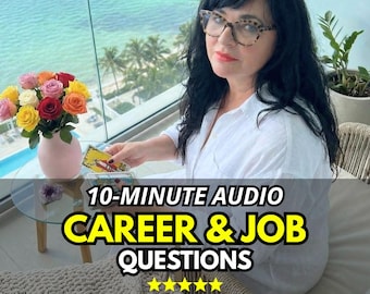 Leitura em áudio, informações sobre carreira e emprego, leitura de tarô, leitura psíquica detalhada em formato de áudio, relatório em PDF.