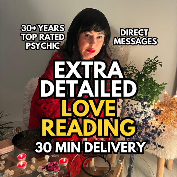 Very Detailed Love Psychic Reading, Same Hour Tarot Love Reading, Twin Flame & Soulmate Clarity, Relationship Tarot Guidance