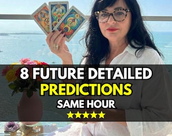 8 Previsões Psíquicas Muito Detalhadas para o Futuro, Leitura de Tarot na Mesma Hora, Amor e Carreira, Insights de um Médium Espiritual | PDF