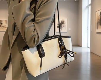 Soft PU Leather Y2K Shoulder Bag, Vintage Inspired Crossbody Purse