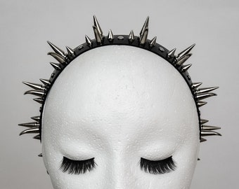 COUNTESS Headband Spike Clusters and Studs Gothic Headband