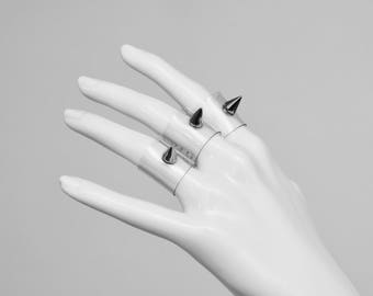 SPIKE - Star Dusters Clear Rings set of three