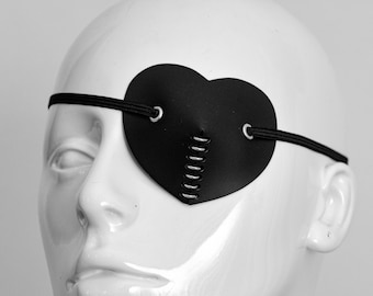 NEAT - Parche para el ojo con forma de corazón negro