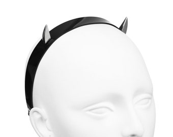 DEVIL - Spike Horns Black Headband