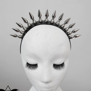 DAWN - Spike Halo Schwarz glänzendes Stirnband