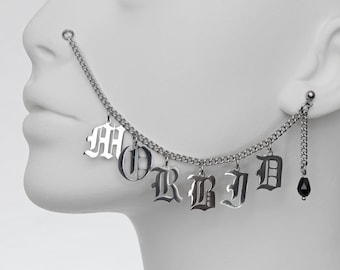 MORBID - DODGY GOTHS Nose to Ear Chain