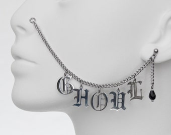GHOUL - DODGY GOTHS Nose to Ear Chain