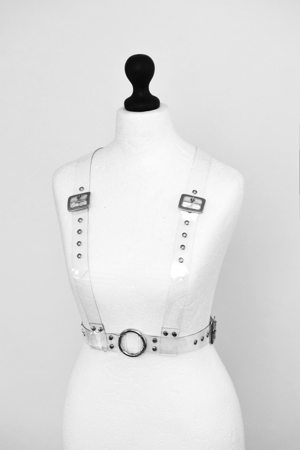 VERGE HARNESS Clear PVC Harness Underbust Vest Harness