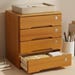 Wood Desktop Storage Cabinet With Lock, 4 Drawer Desk Organizer, Office ...