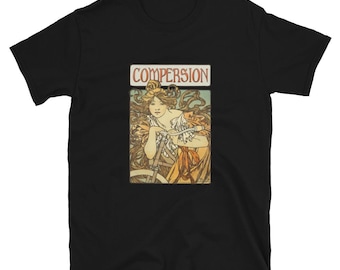 Vintage Compersion T-Shirt - Art Nouveau Polyamory Symbol Unisex Tee