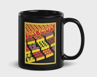 Very Fruity Mug – Queer Campy Vintage Fruit Stand Coffe Cup