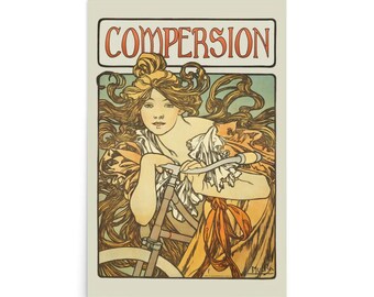 Vintage Compersion Poster – Art Nouveau Polyamory Wall Art