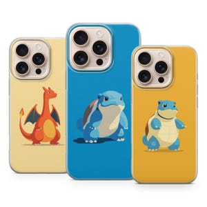 Sött Pokémon-telefonskal, Anime-stil för iPhone 17 Pro Max Air 16 15 Plus 14 13 12 Samsung S25 Ultra S24 FE S23 A56 A16 Pixel 10 9A 8A