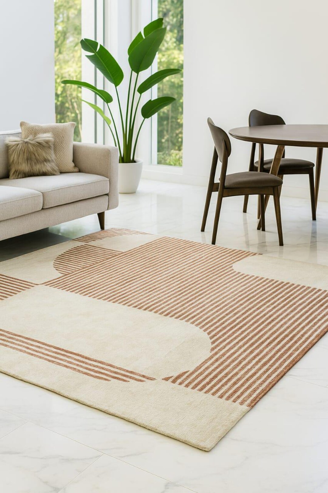 Tapis Moderne Abstrait En Laine Marron Beige Touffet La Main Etsy tapis-moderne-abstrait-en-laine-marron-beige-touffet-la-main-etsy